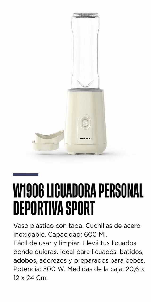 Licuadora deportiva Winco
